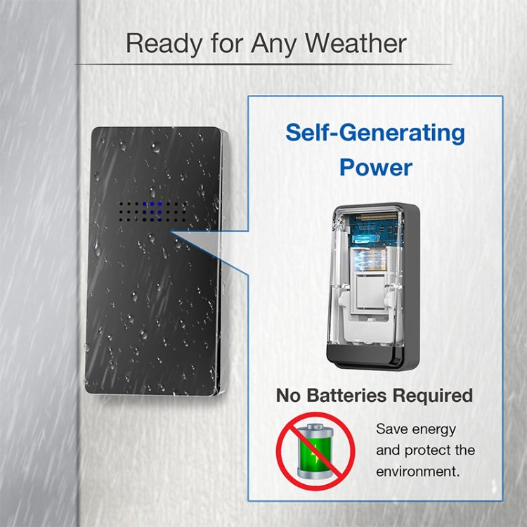 C303B One to One Home Wireless Doorbell Temperature Digital Display Remote Control Elderly Pager, US Plug, EU Plug, UK Plug C303B One to One Home Wireless Doorbell Temperature Digital Display Remote Control Elderly Pager, US Plug, EU Plug, UK Plug